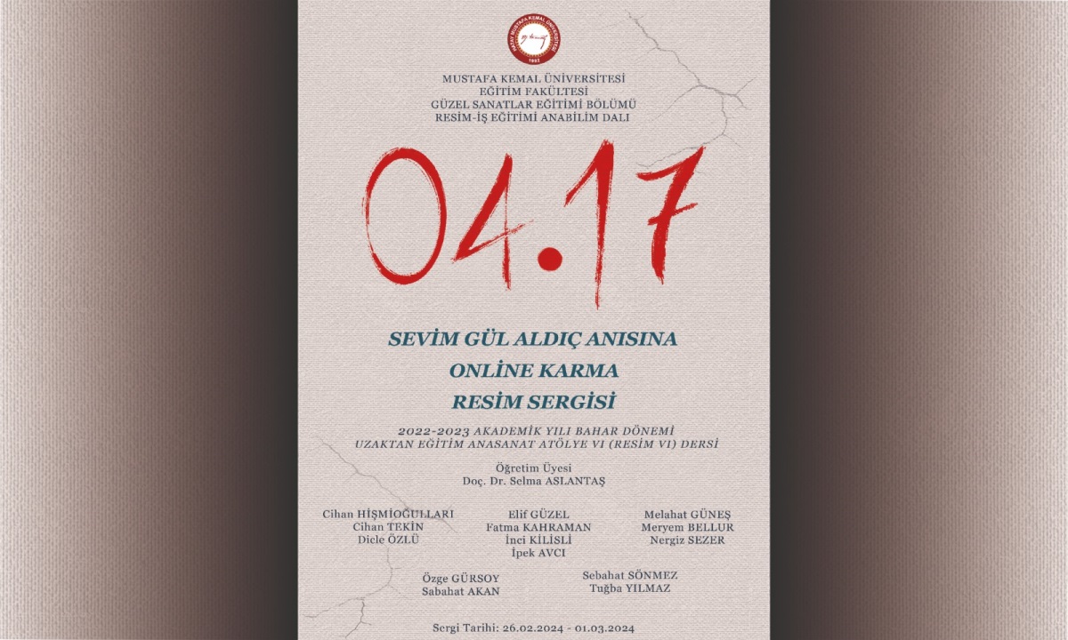 04.17: Sevim Gül Aldıç Anısına Online Karma Resim Sergisi